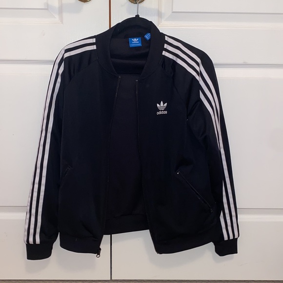 Classic black and white Adidas zip up - Picture 2 of 3